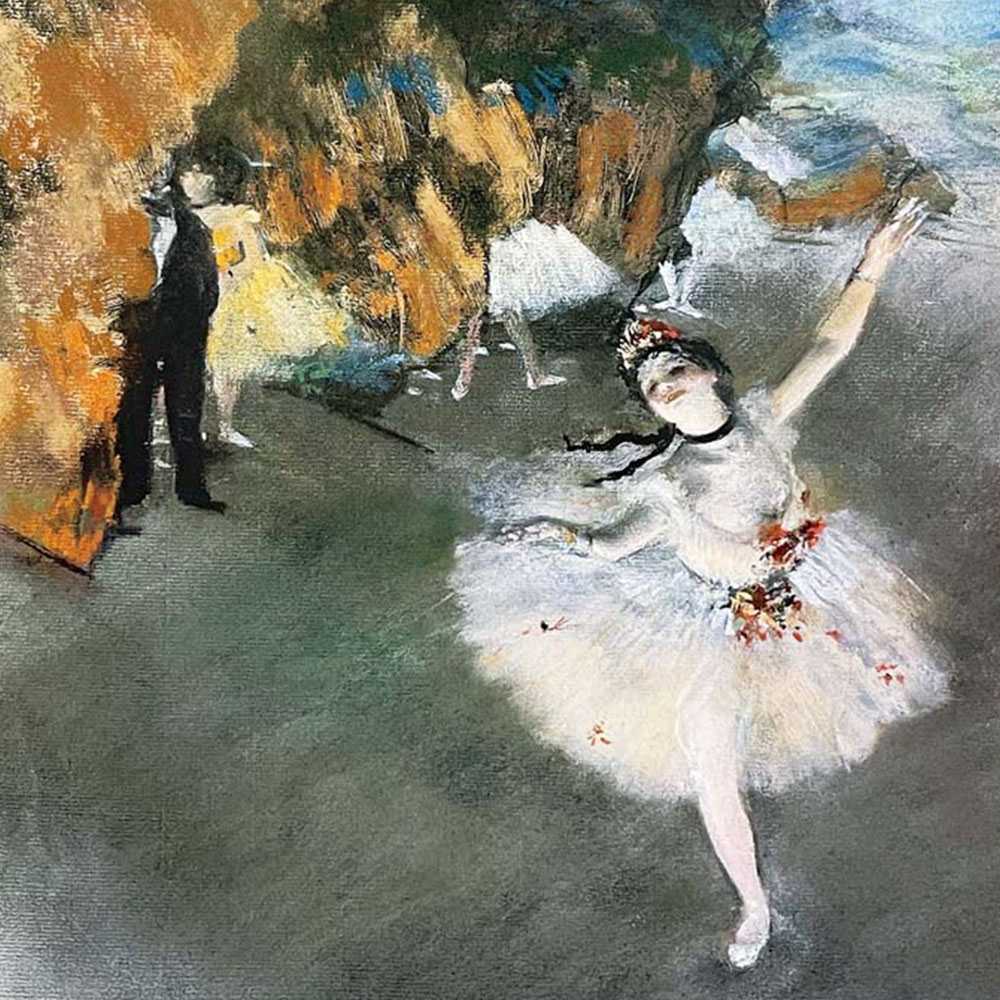 楽天市場】ドガ 「舞台の踊り子」F8号（額外寸61x50cm） 高精彩工芸画