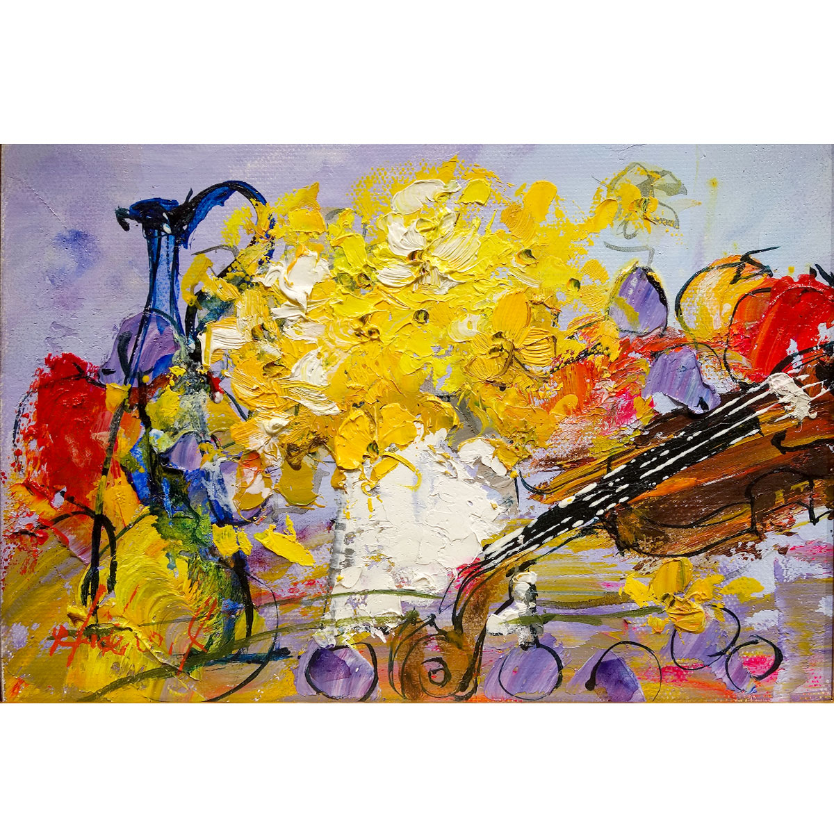 義援 X決算セール ケセラセラ パステル画 国友博 義援X決算セール