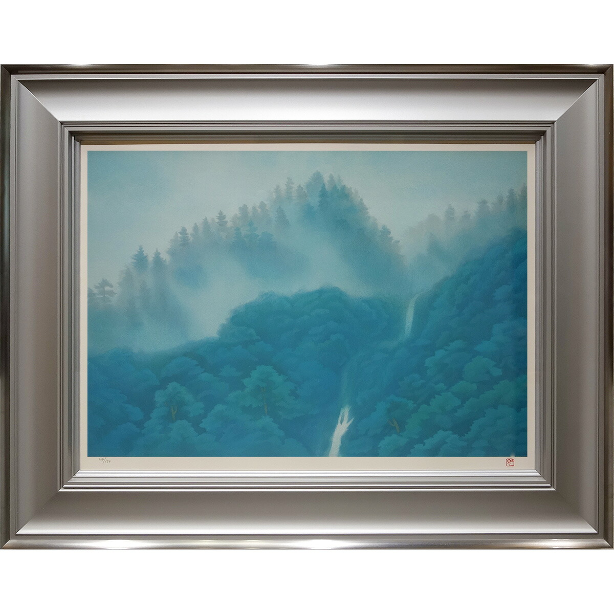 真作 リトグラフ ラフレスキ- 価値ある大型美術品 インテリア版画絵画