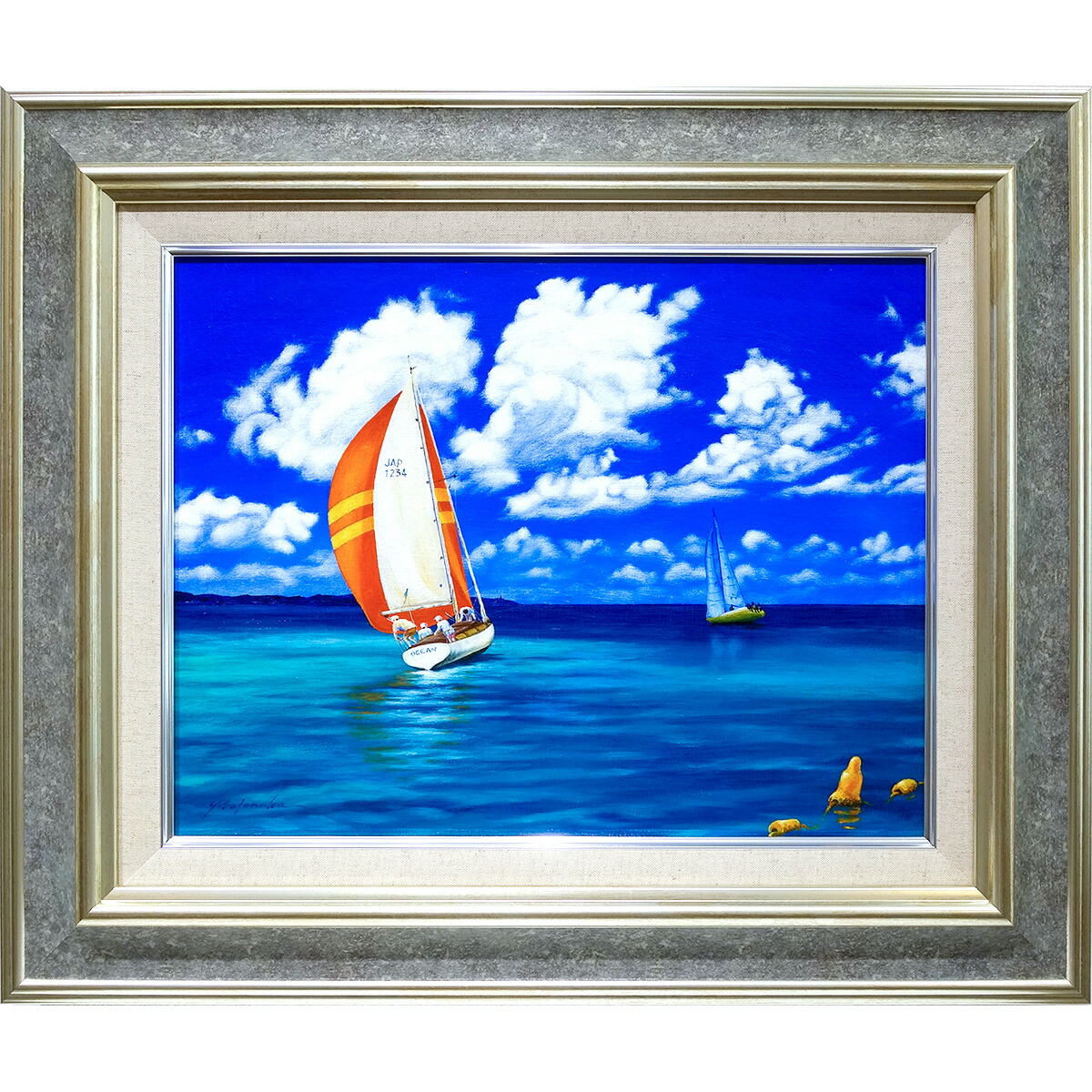 油絵『 雲』風景画 f6号