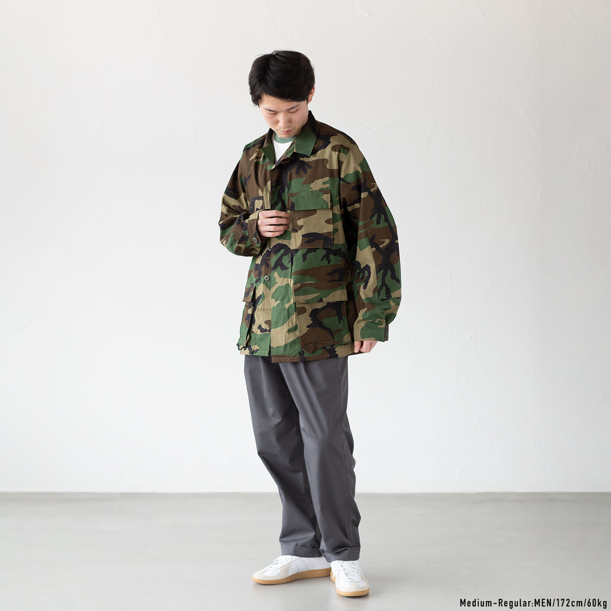 楽天市場】アメリカ軍 デットストック BDUジャケット 迷彩 ウッド