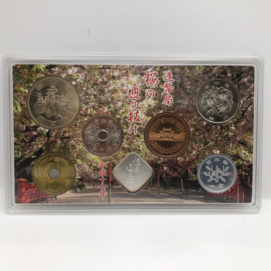 平成17年 桜の通り抜け記念銀メダル 春いっぱい 紅華 平成17年 桜の