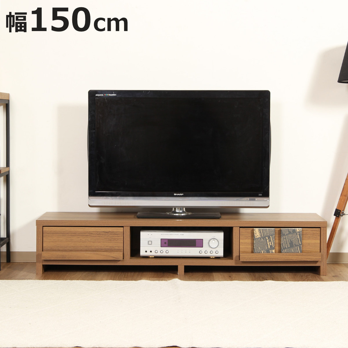 B 新品 テレビボード L テレビ台 ラック リビング収納 ボード