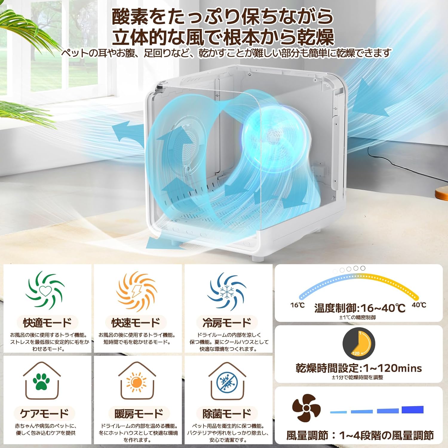 楽天市場】【COVELL公式】 ペット ドライヤー ペットドライルーム 猫犬