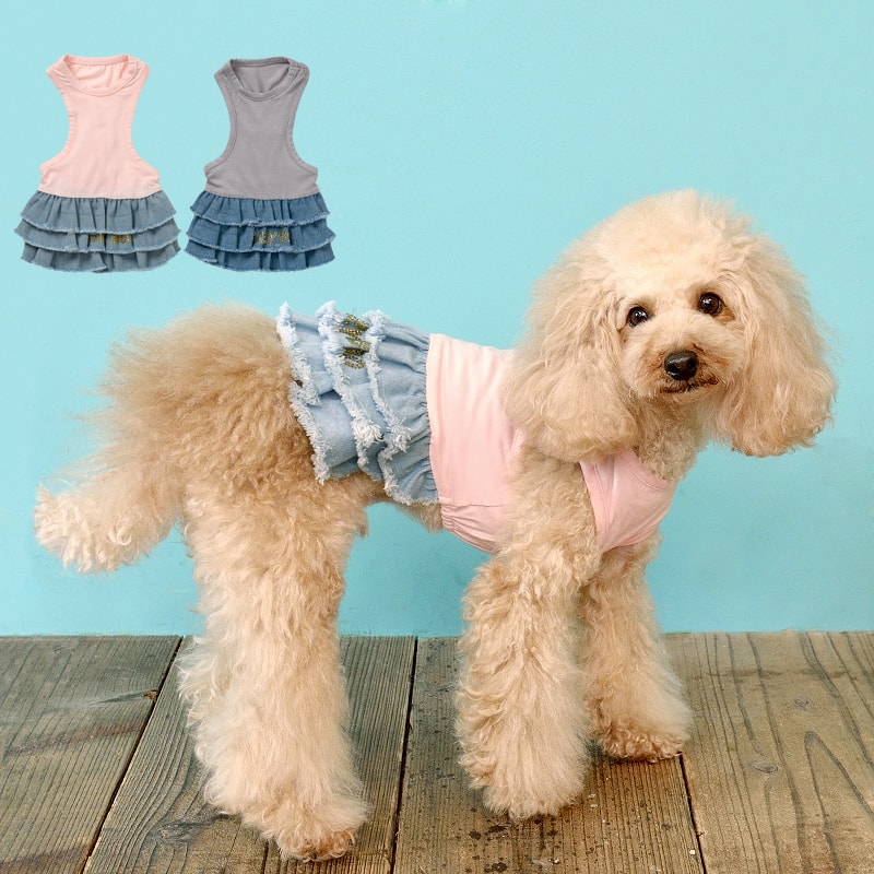 楽天市場】フリンジデニム ワンピース XS/S/M/L/XLサイズ ピンク