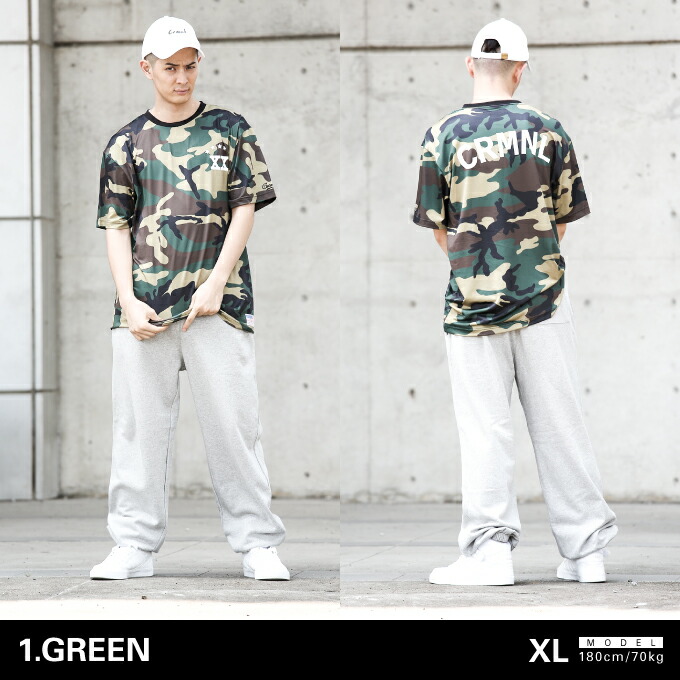 楽天市場】Criminal Original 【迷彩メッシュTシャツ】 吸汗速乾 爽快