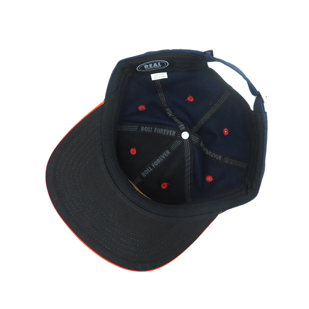 楽天市場】REAL CAP リアル キャップ OVAL EMB STRAPBACK NAVY/RED