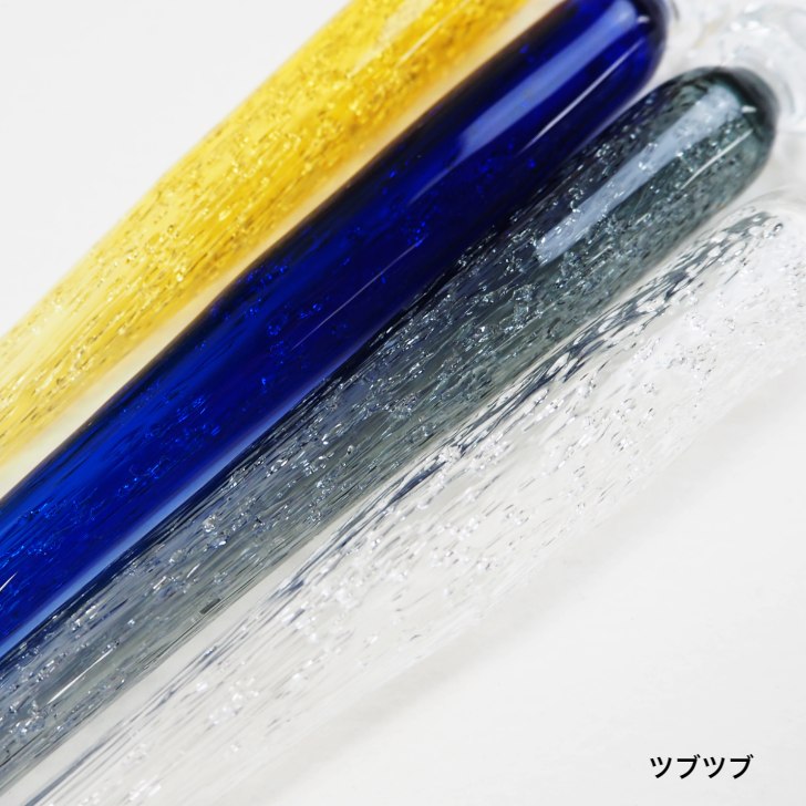 楽天市場】ガラス工房 まつぼっくり ガラスペン ツブツブ イエロー