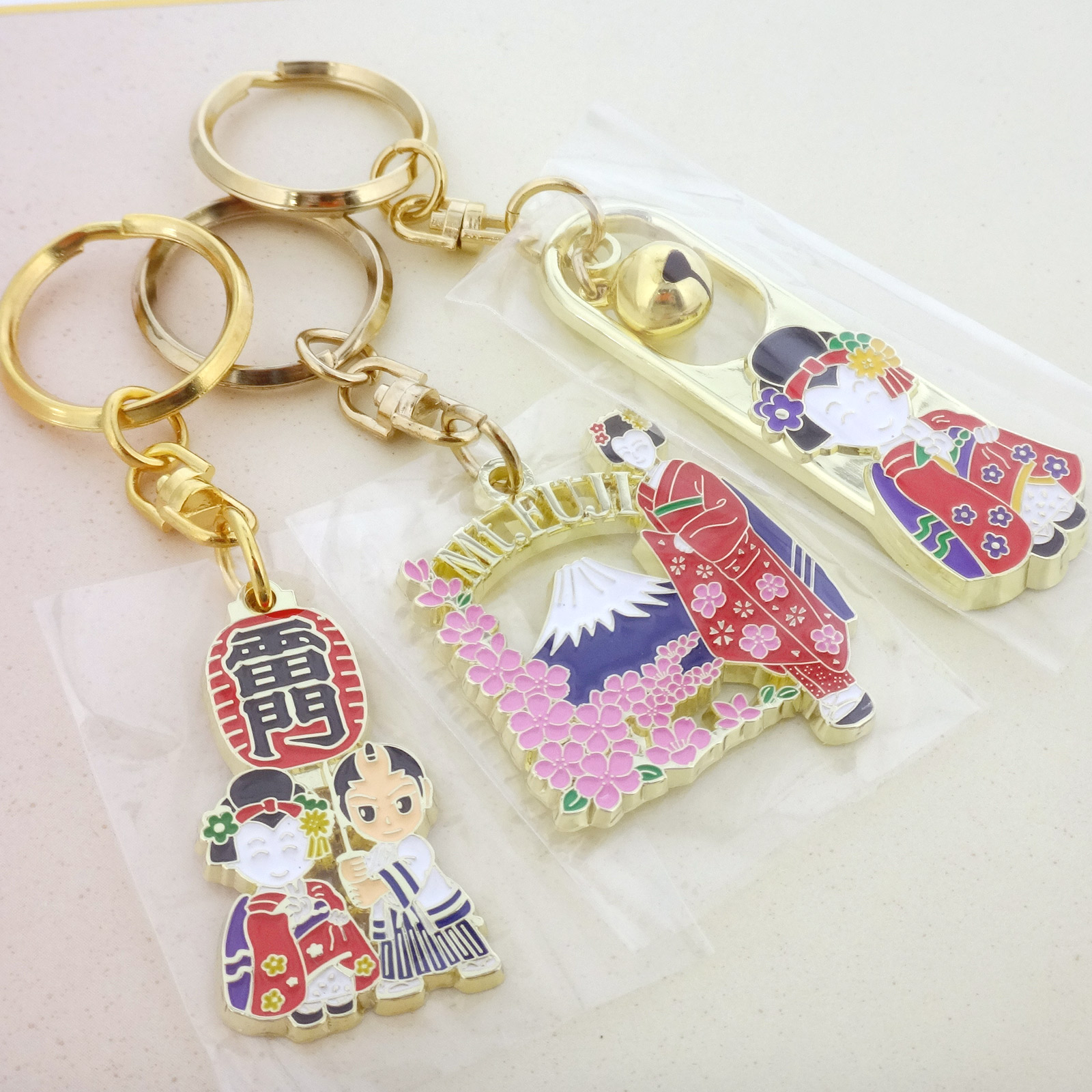 楽天市場】観光地キーホルダー 日本のお土産【日本製】舞妓 侍 桜 京都