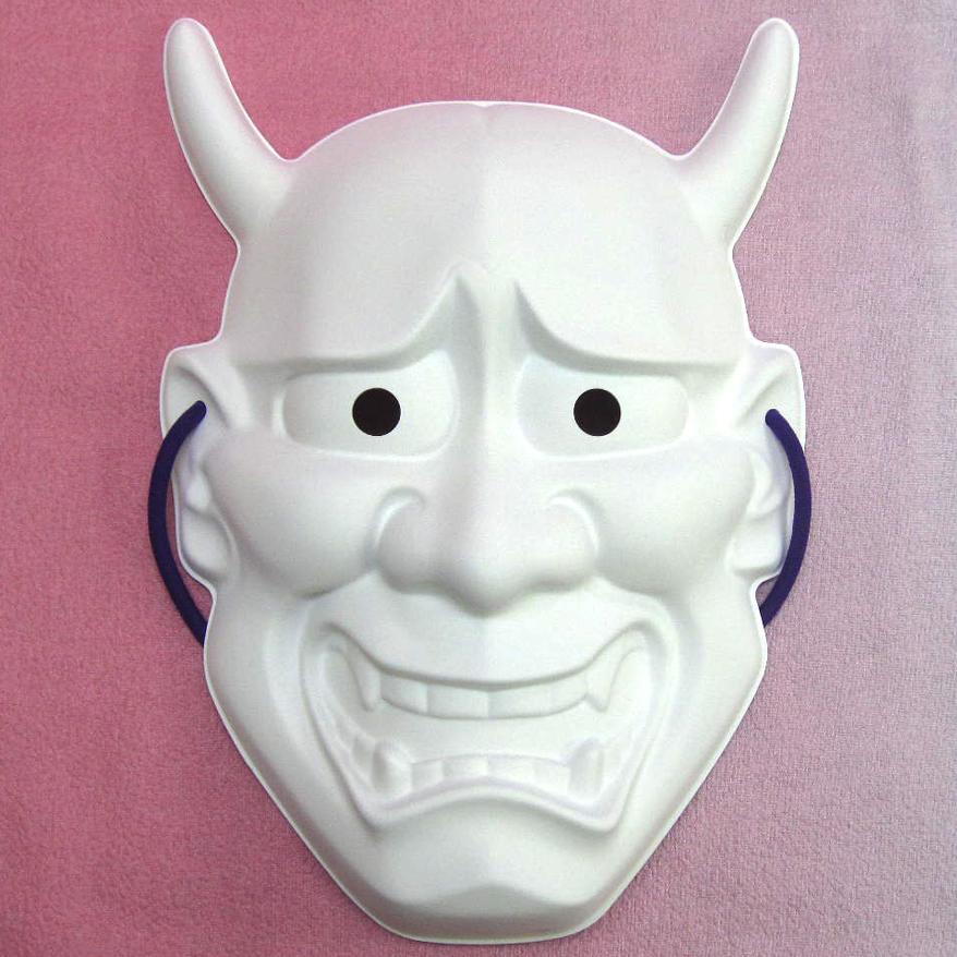 楽天市場】【民芸品お面】般若 お面 般若お面 白色塗装 ※個包装なし