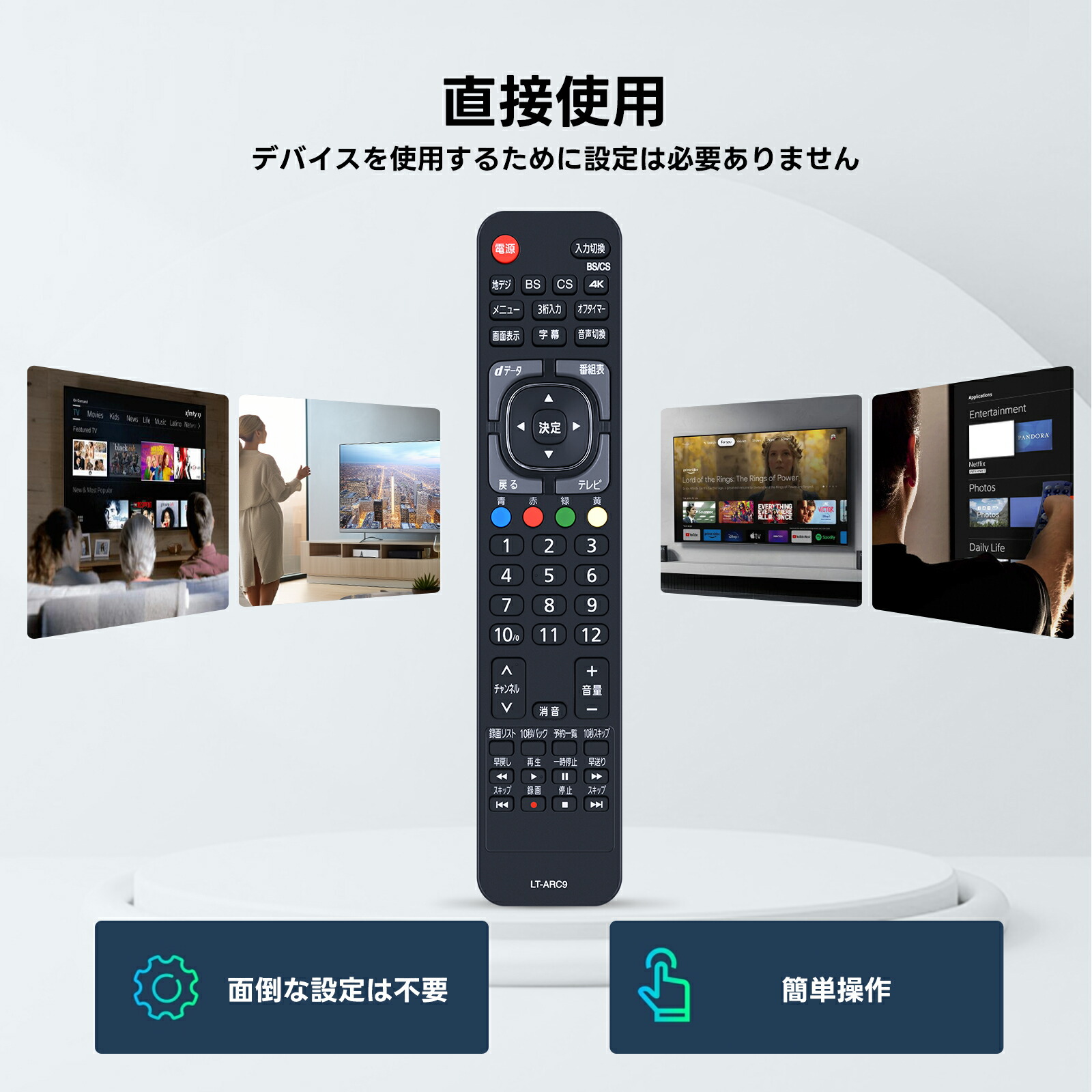 楽天市場】テレビリモコン LT-ARC9 for IRIS OHYAMA アイリスオーヤマ