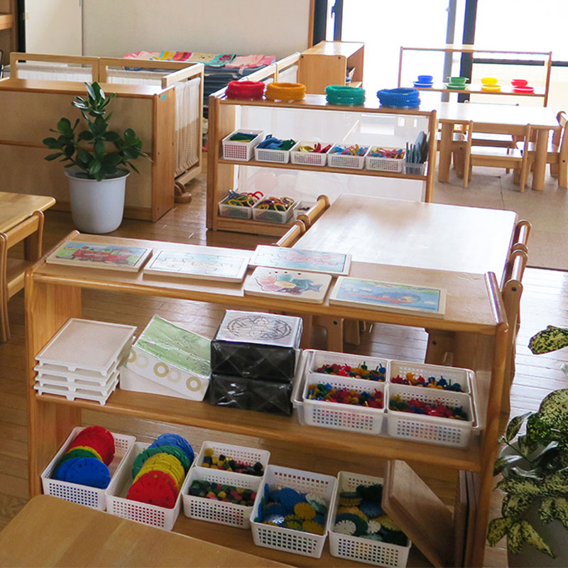 楽天市場】ブロック社 保育園 幼稚園 施設向け 白木棚 （小） 木製