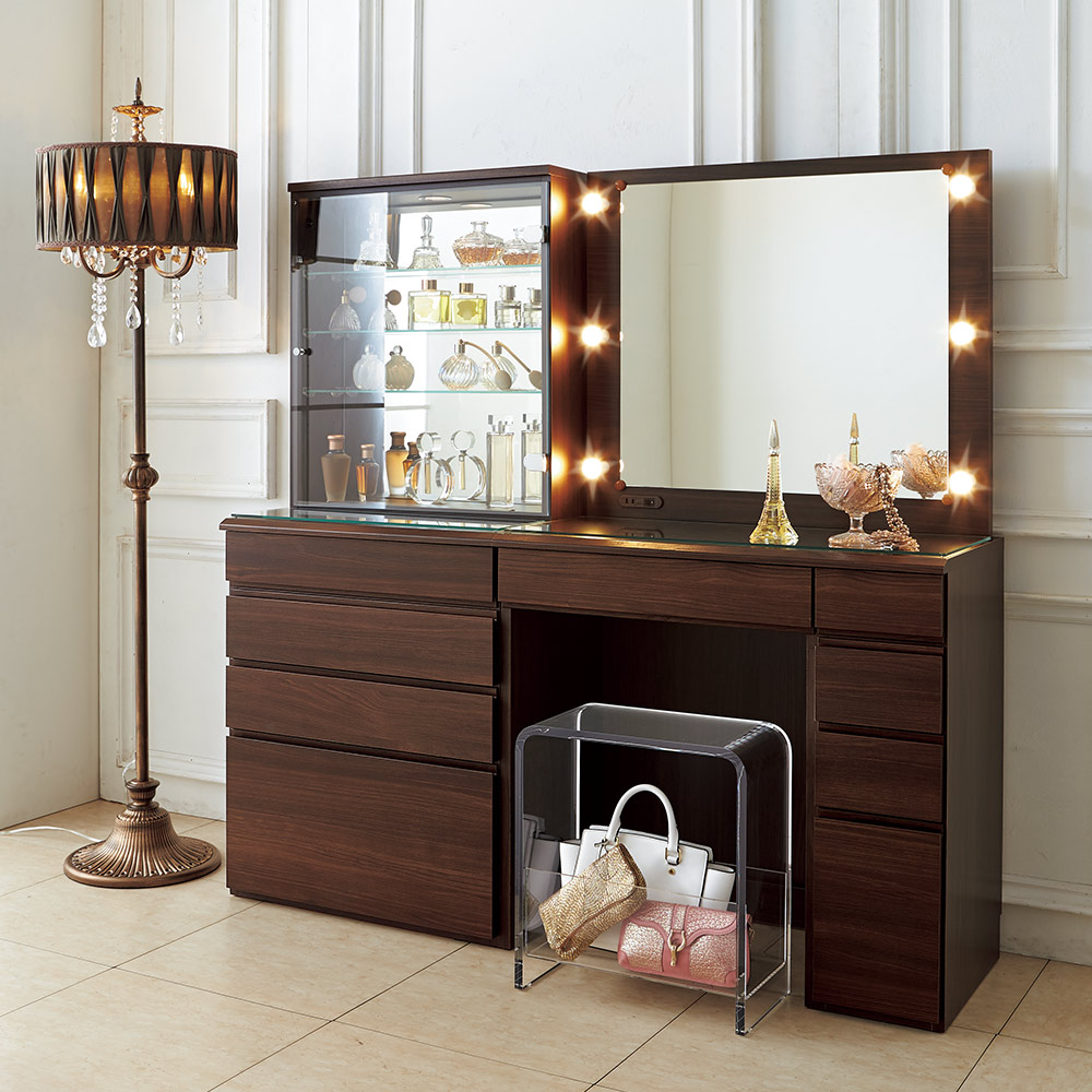 楽天市場】LEDライト付き 楽屋ドレッサーシリーズ ドレッサー 幅78.5cm