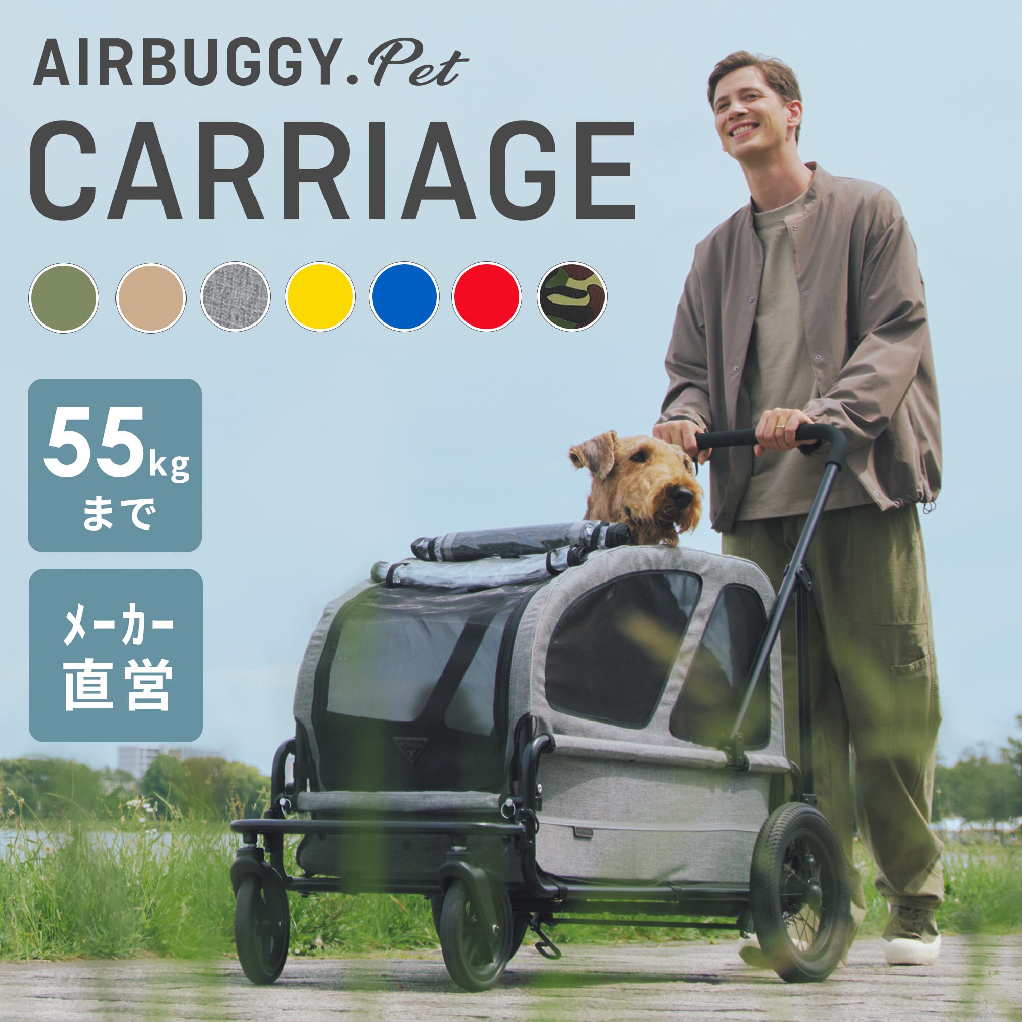 楽天市場】【公式】 エアバギー キャリッジ [台車・ルーフ 2点セット