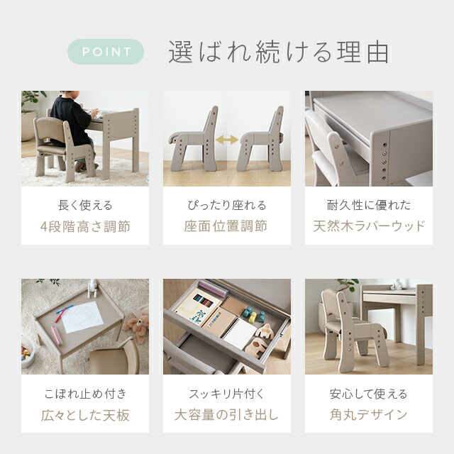 楽天市場】キッズデスク チェア セット キッズデスクセット 高さ調整