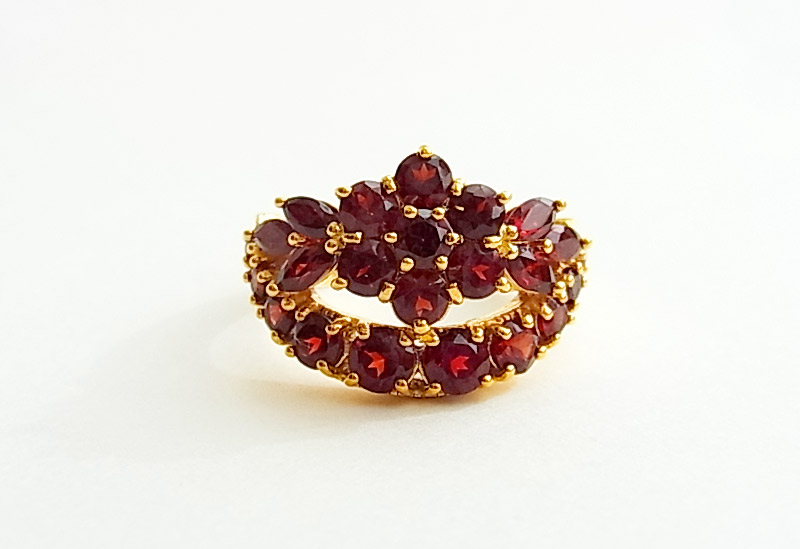 禄山 Roktzan アンティーク ジュエリー ガーネット silver925 楽天市場