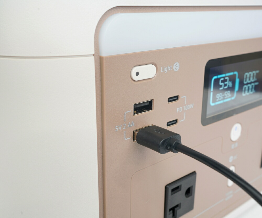 インベス IBPL-601C リン酸鉄リチウムイオン電池式ポータブル電源