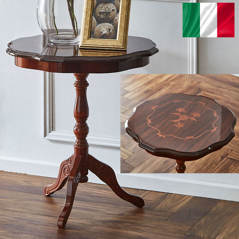 イタリア製サイドテーブル円形