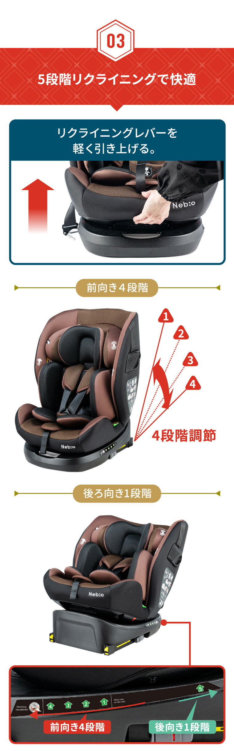 楽天市場】【2025年Newモデル】ISOFIX＋テザーベルトで足下広々