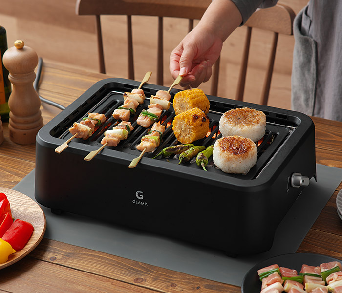 楽天市場】【楽天1位】 glamp 超無煙グリル 【選べる特典】 ホット