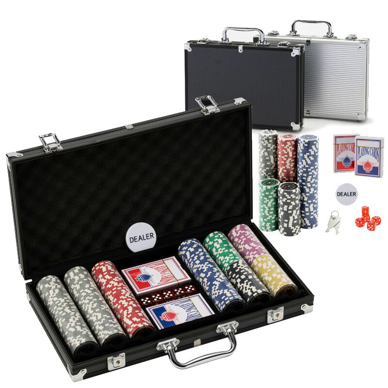 楽天市場】カジノチップ ブラック シルバー 【ケース トランプ 鍵