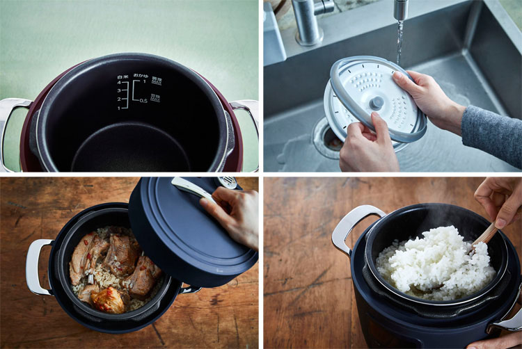 楽天市場】圧力鍋 電気 リデポット Re・De Pot 電気圧力鍋 2L PCH-20L