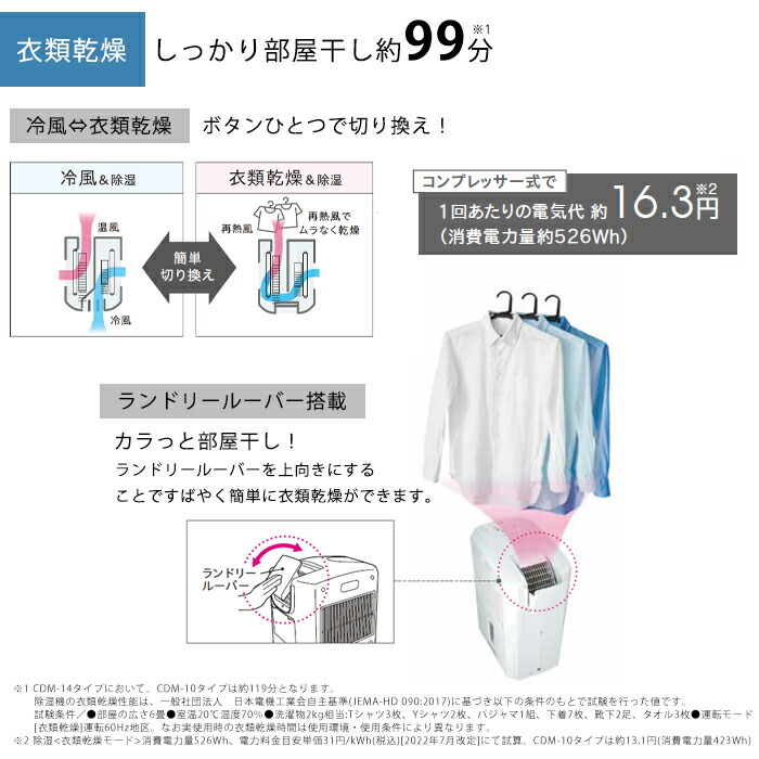 楽天市場】《コロナ》 CDM-1025 冷風・衣類乾燥除湿機 - どこでも