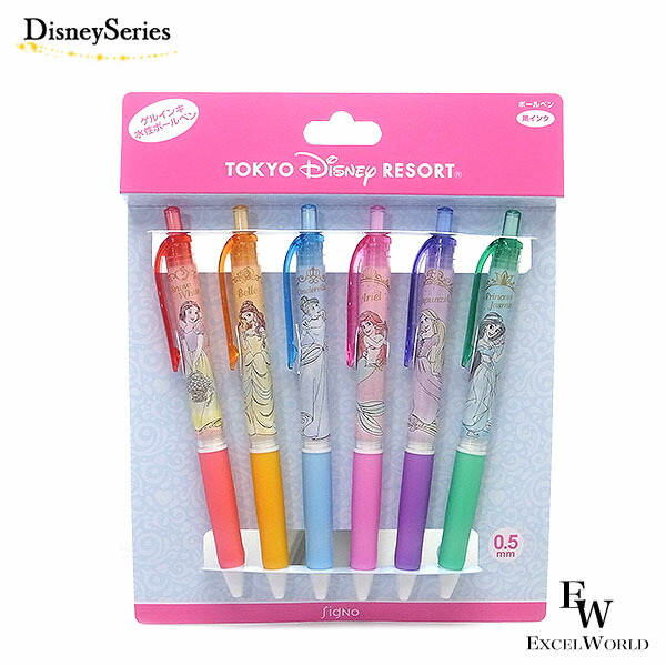 楽天市場】ボールペン黒6本 シグノ ディズニープリンセス 白雪姫 ベル