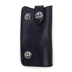 CHROME HEARTSキーホルダー ギャランティ有り 黒いレザーキーケース