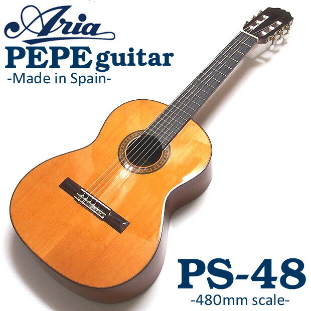 楽天市場】ARIA アリア ペペ ミニ クラシックギター PS-48 PEPE 初心者