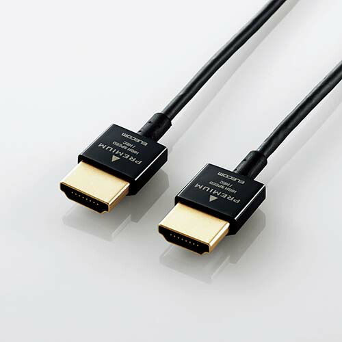 楽天市場】エレコム HDMI ケーブル スーパースリム 1.0m Premium HDMI