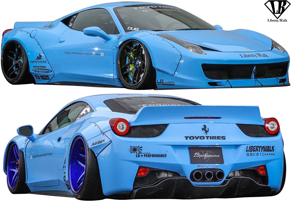楽天市場】【M's】フェラーリ 458イタリア(2009y-2015y) Liberty Walk