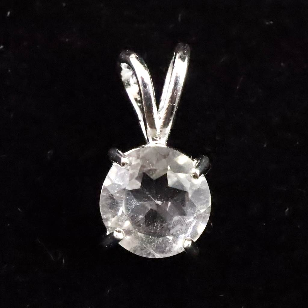 楽天市場】米国NY州産 ハーキマーダイヤモンド 7mmラウンド ペンダント