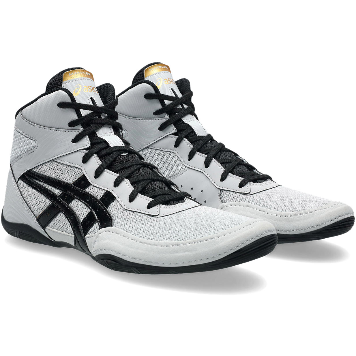 ASICS ハイカット ホワイト/ブラック レスリングシューズ ASICS