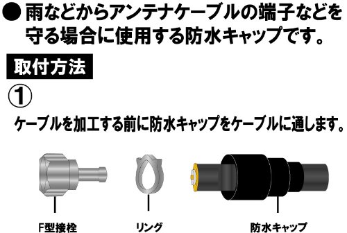 楽天市場】[10個入][月間優良ショップ選出][W]アンテナ防水キャップ