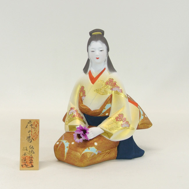 楽天市場】【博多人形】【美人物（座姿）】『花の香 進作』 : 藤田人形