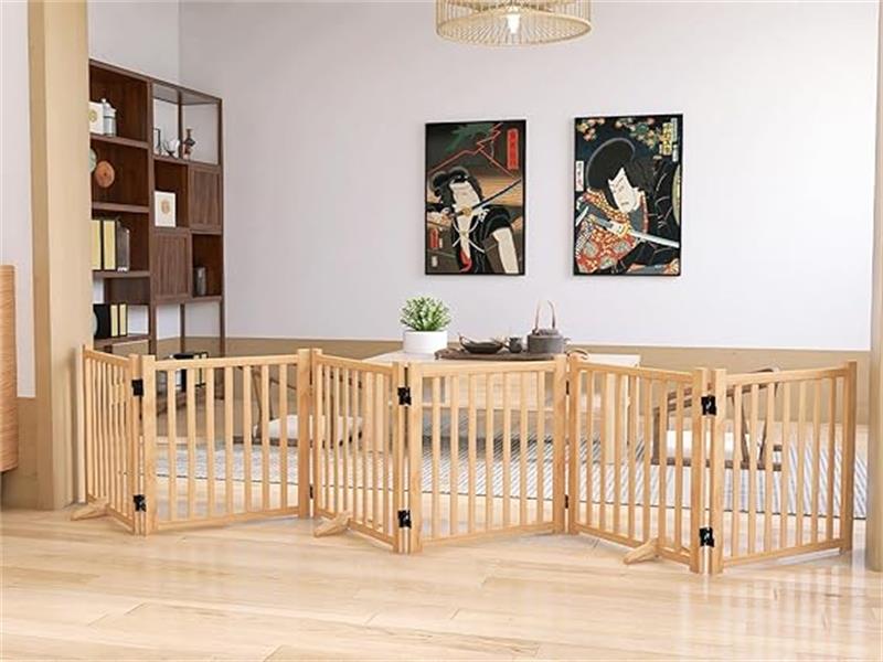 楽天市場】木製ペットゲート 家用 自立式 ドッグゲート 戸口/階段/木製