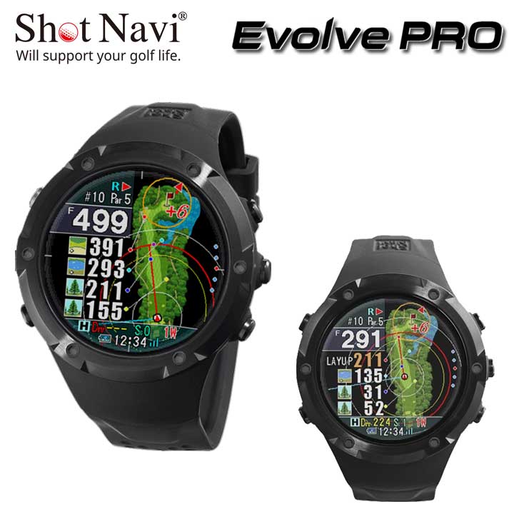 楽天市場】【正規販売店】ショットナビ エボルブ プロ ブラック 腕時計