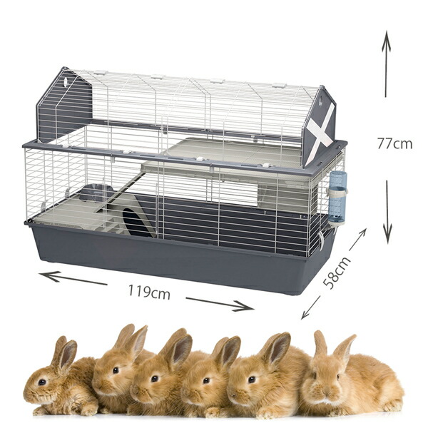 楽天市場】うさぎ用ケージ バーン 120 BARN グレー ラビット ゲージ