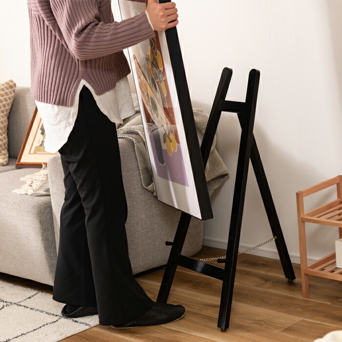 楽天市場】イーゼル インテリア 高さ調整 絵 額 装飾 天然木 写真 送料