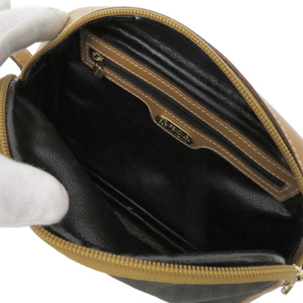 楽天市場】FENDI / フェンディ ペカン柄 キャンバス×レザー ショルダー