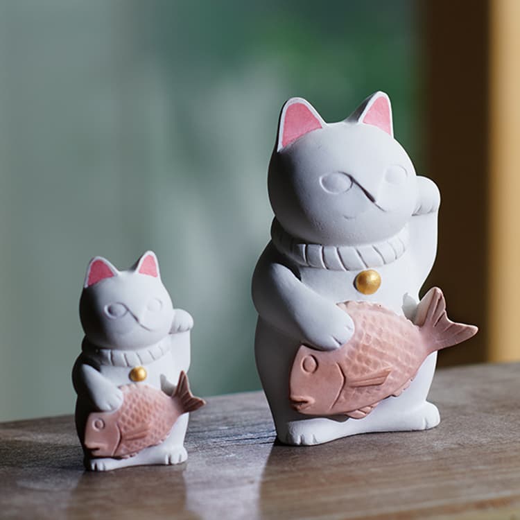 楽天市場】招き猫 soil MANEKINEKO ソイル マネキネコ S M おしゃれ