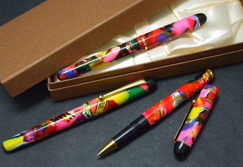 美品] 加藤製作所 セルロイド 万年筆 FF GNストライプ 2026年最新