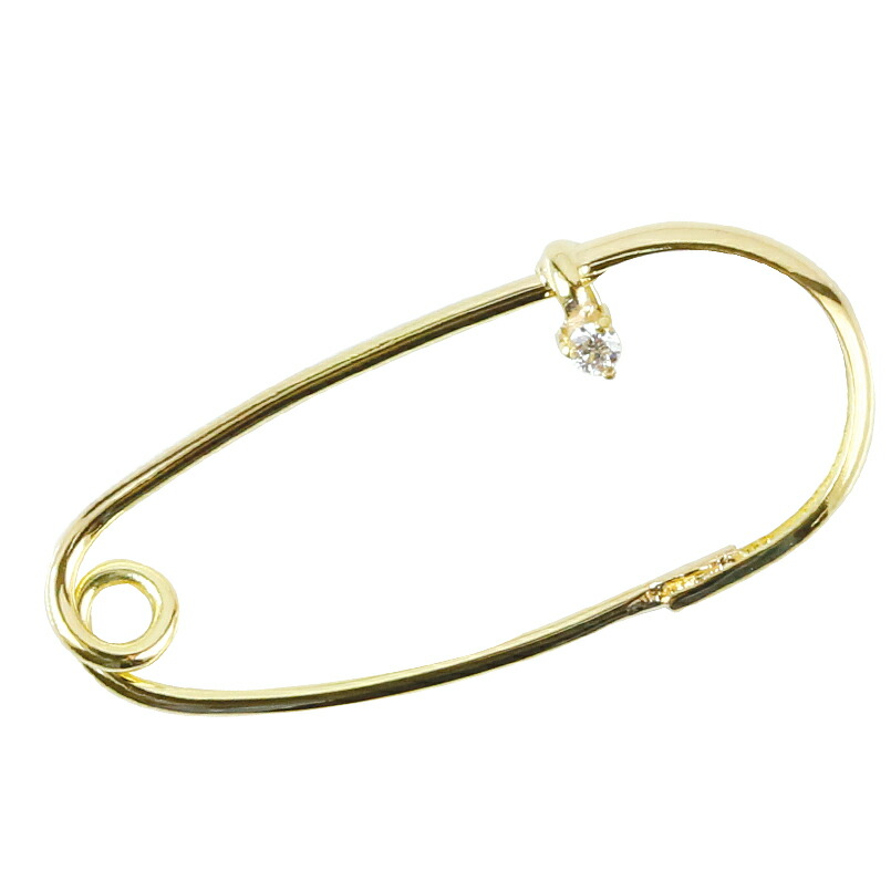 地金のピンブローチ K18 楽天市場】ピンブローチ ブローチピン 18金