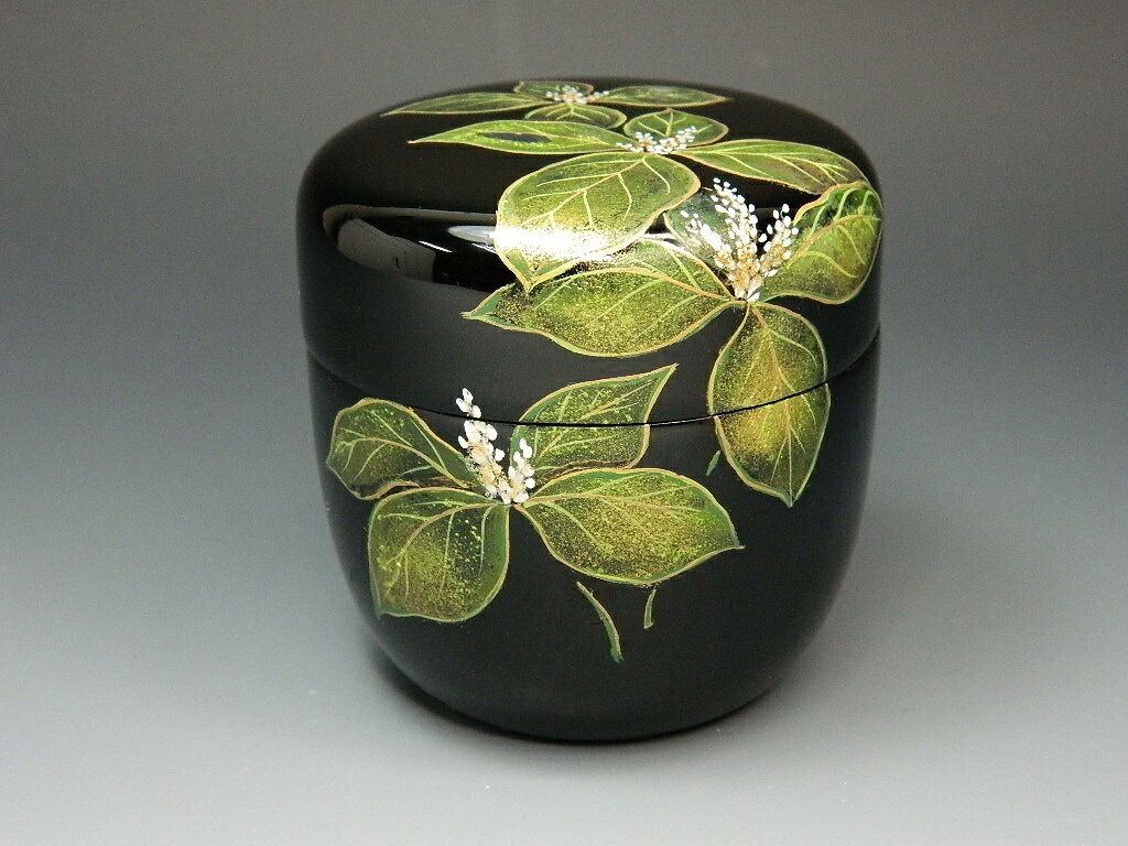 楽天市場】【茶道具/なつめ茶器】 螺鈿入り 二人静蒔絵 中棗 亮斎作