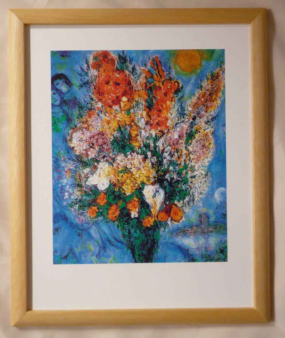 マルクシャガール 天に捧げる花束 Original Bouquet 額装込 【公式通販