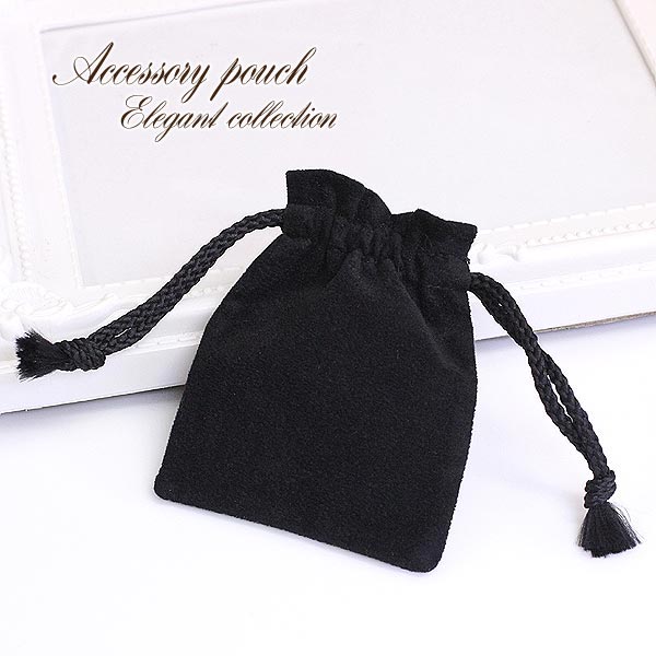 楽天市場】ジュエリーポーチ 巾着 厚め 四角 アクセサリー入れ