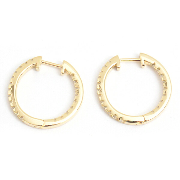 楽天市場】ポンテヴェキオ ピアス レディース ダイヤ フープ ピアス D0