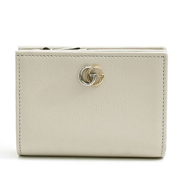 GUCCI 二つ折り財布 ホワイト