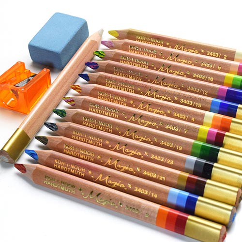 楽天市場】コヒノール マジックペンシルセット シャープナー＆消しゴム